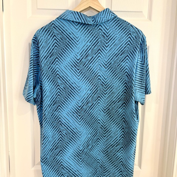 Adidas Ultra 365 Performance All Over Print Chevron Polo Golf Shirt Men L  NWT - Picture 12 of 16
